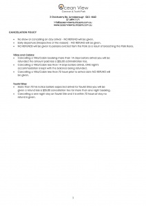 cancellation policy